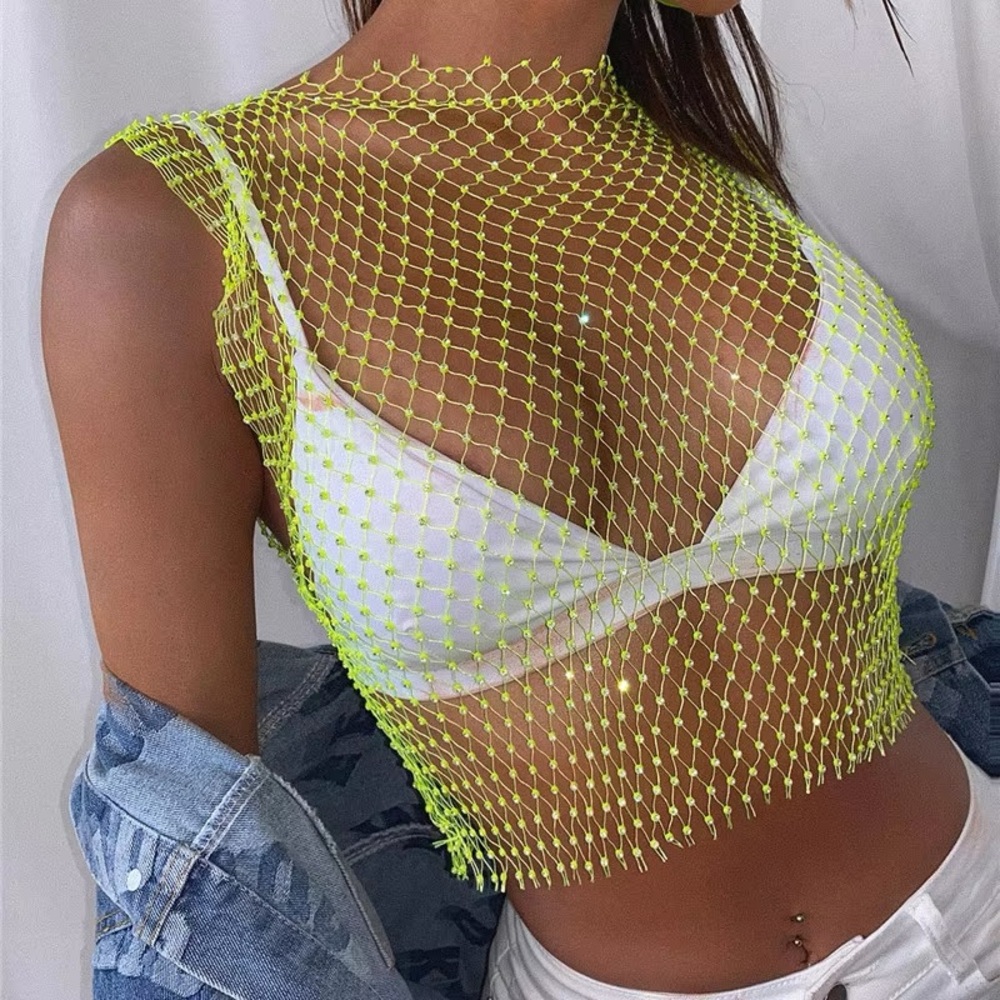 HOT & DELICIOUS RHINESTONE TOP
